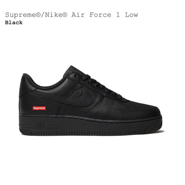 Supreme Nike Air Force 1 Low Black 28cm 1