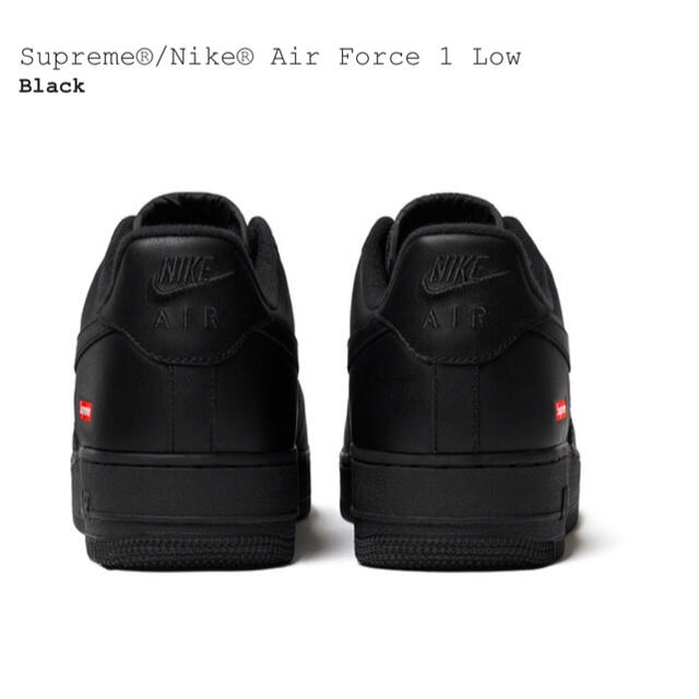 Supreme Nike Air Force 1 Low Black 28cm 3