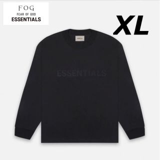 フィアオブゴッド(FEAR OF GOD)のエッセンシャルズ 黒 ブラック ロンT Tシャツ ロングスリーブ (Tシャツ/カットソー(七分/長袖))