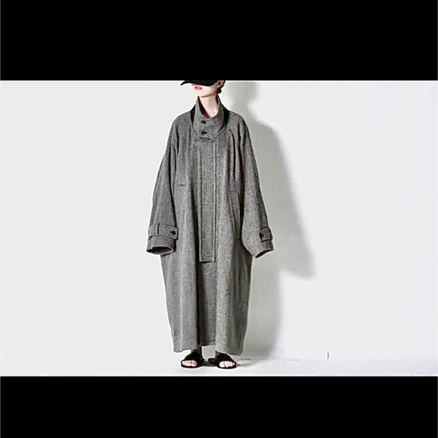 voaaov tumbler tweed long coat