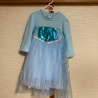 アナトユキノジョオウ(アナと雪の女王)のエルサ　ドレス　100サイズ(ドレス/フォーマル)