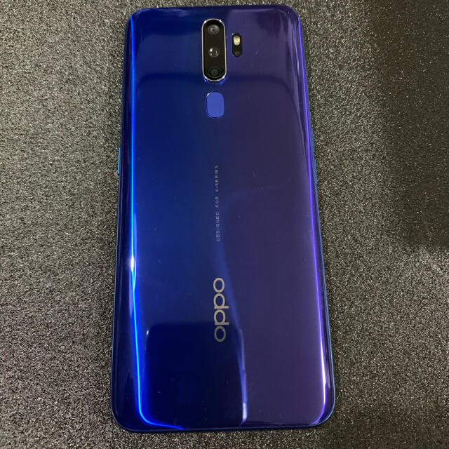 OPPO A5 2020 美品　モバイル　ブルー　購入証明書、おまけ多数あり