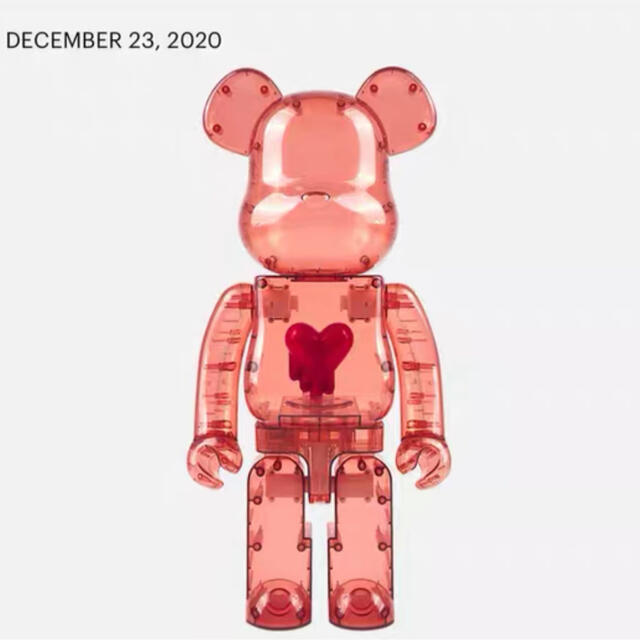 キャラクターグッズBE@RBRICK Clear Red Heart 1000％