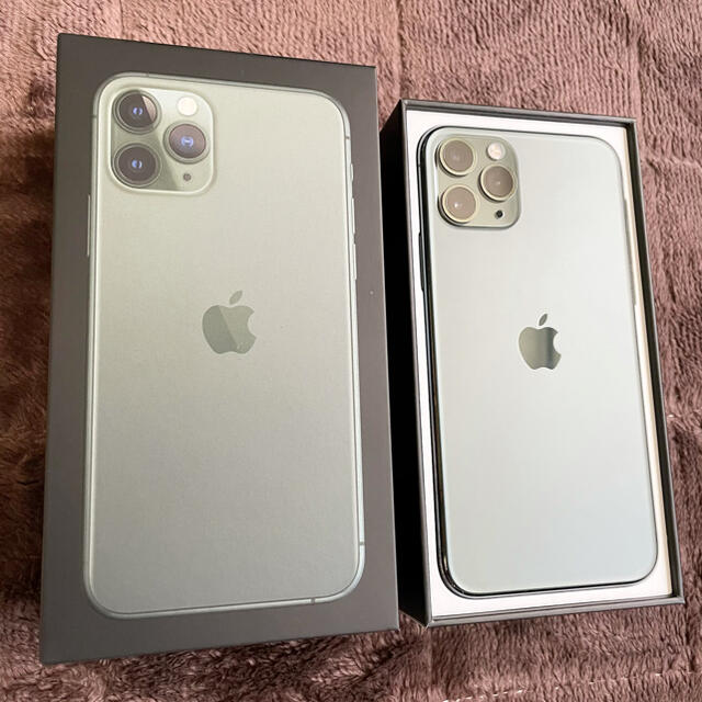 【超美品】iPhone11pro 本体 256G ミッドナイトグリーン