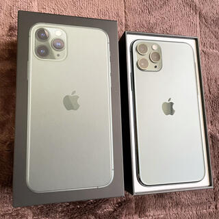 アイフォーン(iPhone)のiPhone 11 pro 256g 本体 ミッドナイトグリーン simフリー(スマートフォン本体)