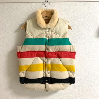 ロッキーマウンテンフェザーベッド(Rocky Mountain Featherbed)の【最終値下げ】ロッキーマウンテンフェザーベッド マルチボーダー(ダウンベスト)