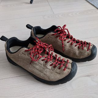 キーン(KEEN)のkeen jasper　シルバーミンク（ベージュ×赤）26.5cm(スニーカー)