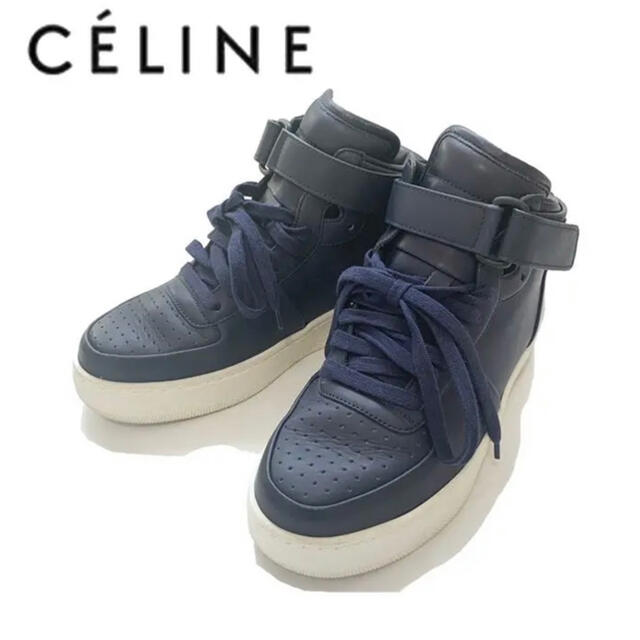 フィービー期celine セリーヌ ハイカット レザースニーカー coren-ap