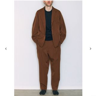 コモリ(COMOLI)の18AW comoli  コモリウールギャバセットアップ brown ブラウン(セットアップ)