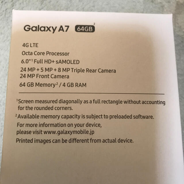 Galaxy A7(SM-A750C Black)新品に近いです^ ^