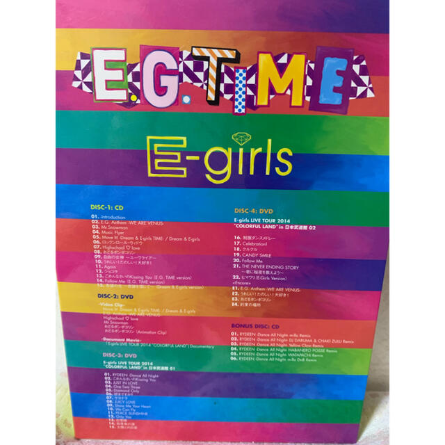 E-girls(イーガールズ)のE.G.TIME（初回生産限定/ボーナスCD＋DVD（3枚組）付） エンタメ/ホビーのCD(ポップス/ロック(邦楽))の商品写真