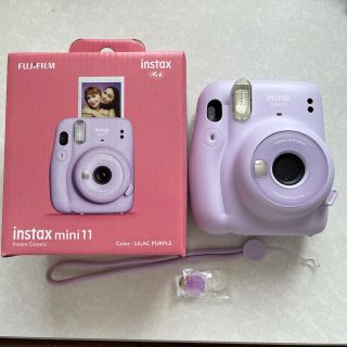 フジフイルム(富士フイルム)の【超美品・おまけ付き】instax mini 11 パープル(フィルムカメラ)