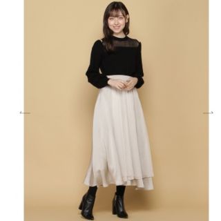 アンドクチュール(And Couture)のピース様専用!! アンドクチュール「チュールレイヤーティアードスカート」(ロングスカート)