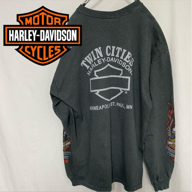 Harley Davidson(ハーレーダビッドソン)のHARLEY-DAVIDSON L/S Tシャツ メンズのトップス(Tシャツ/カットソー(七分/長袖))の商品写真