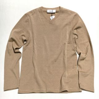 ジルサンダー(Jil Sander)のJIL SANDER イタリア製Vネックニット 未使用 定価7万円 size46(ニット/セーター)