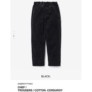 ダブルタップス(W)taps)のBLACK M 20AW WTAPS CHEF / TROUSERS / COT(ワークパンツ/カーゴパンツ)