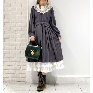 アクシーズファム(axes femme)の5日まで新春SALE ブロッキングワンピース　セット(ひざ丈ワンピース)