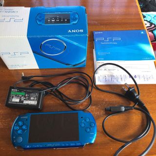 プレイステーションポータブル(PlayStation Portable)のPSP 3000 VIBRANT BLUE ジャンク品(携帯用ゲーム機本体)