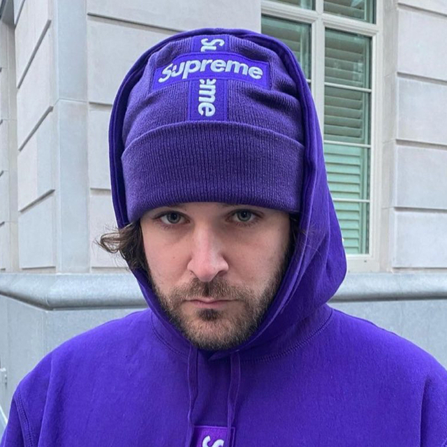 new era cross box logo beanie