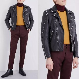 ジョンローレンスサリバン(JOHN LAWRENCE SULLIVAN)の定価16万5千 ポールスミス 17AW パリコレクション ダブルレザーライダース(ライダースジャケット)