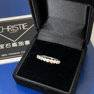 Pt900   0.7ct   ハーフエタニティ　ダイヤモンドリング(リング(指輪))