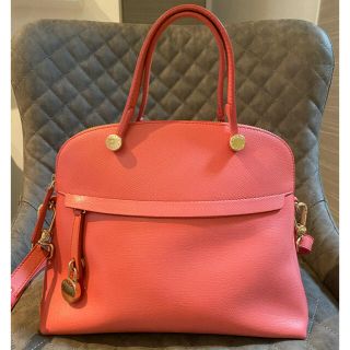 フルラ(Furla)の新品未使用　フルラ　FURLA パイパー M  サーモンピンク(ハンドバッグ)