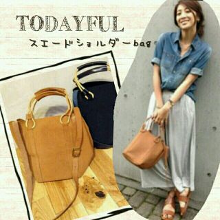 トゥデイフル(TODAYFUL)のスエードショルダーbag(ショルダーバッグ)