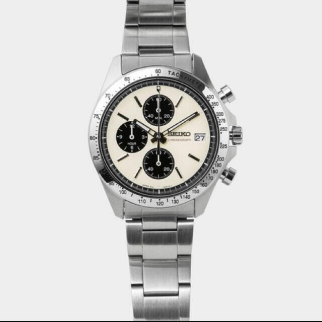 SEIKO(セイコー)の新品 別注セイコー×ナノ・ユニバース クロノグラフ 白 SZSJ006 メンズの時計(腕時計(アナログ))の商品写真