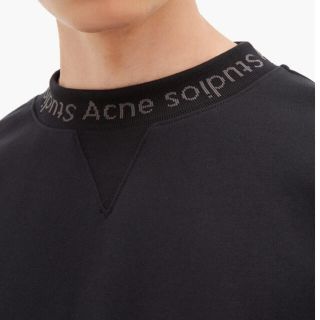 アクネ(ACNE)のAcne studios ロゴ ハイネック スウェット トレーナー(スウェット)