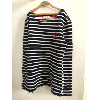 プチバトー(PETIT BATEAU)のプチバトー　キツネ　ボーダー　カットソー  xs (カットソー(長袖/七分))