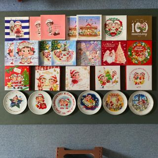 ペコちゃんお皿2006-2020:19枚 1996-2001:6枚 おまけ1枚