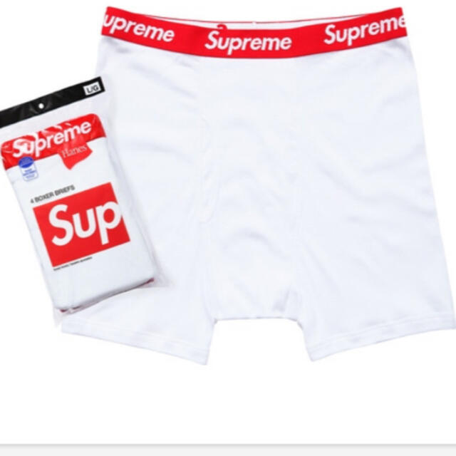 《最安値》supreme hanes ボクサー二枚セット