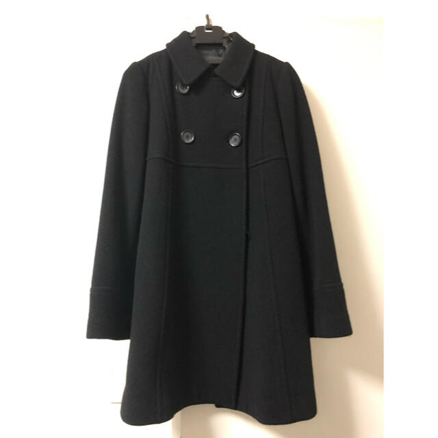 NATURAL BEAUTY BASIC(ナチュラルビューティーベーシック)のKOFI COLLECT コフィーコレクト　黒　ロングコート　Lサイズ　 レディースのジャケット/アウター(ロングコート)の商品写真