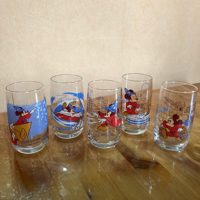 Disney レア ディズニー ファンタジア ミッキー ガラス コップ コレクションの通販 By まるまる S Shop ディズニーならラクマ
