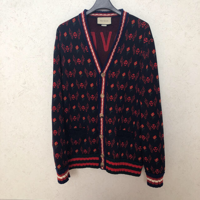 GUCCI スカル柄LOVEDカーディガン designtribe.co.nz