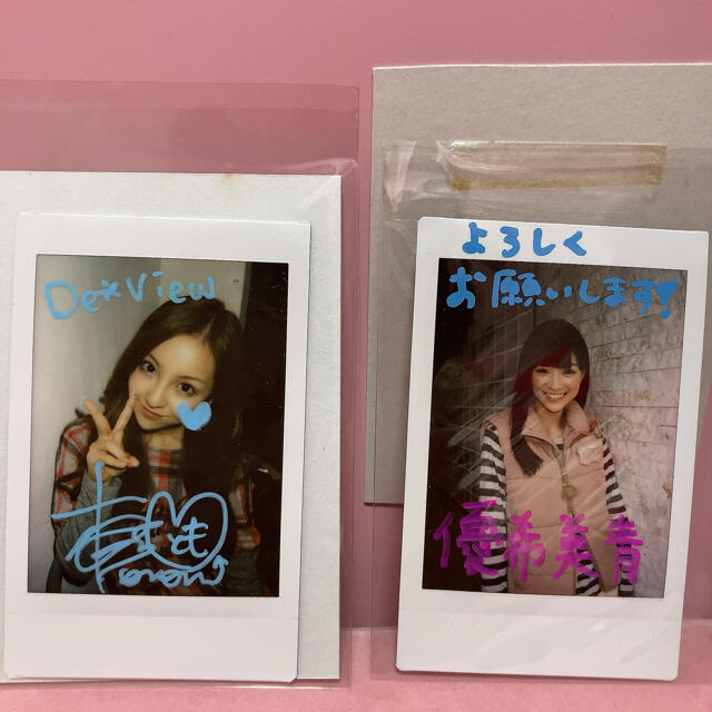 板野友美•優希美青 サイン生写真 - アイドルグッズ