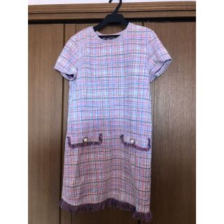 ザラ(ZARA)のZARA  ツイードワンピース(ミニワンピース)