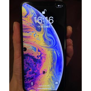 アップル(Apple)のiPhone XS 64GB スペースグレー　SIMフリー(スマートフォン本体)