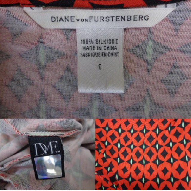 DIANE von FURSTENBERG(ダイアンフォンファステンバーグ)のセレブ人気美品DVFドレープネック レディースのワンピース(ミニワンピース)の商品写真