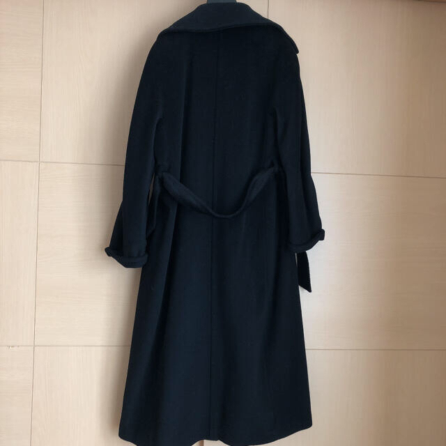 Max Mara マックスマーラ 白タグ ロングコート ブラック 38 Max Mara マックスマーラ 白タグ ロングコート ブラック 38
