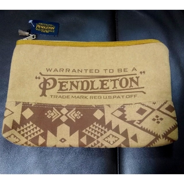 PENDLETON(ペンドルトン)の●新品未使用タグ付●ペンドルトン クラッチバッグ ベージュ 茶色 メンズ  メンズのバッグ(セカンドバッグ/クラッチバッグ)の商品写真