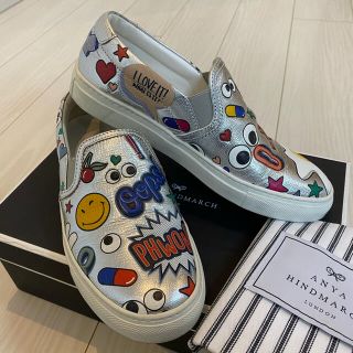 アニヤハインドマーチ(ANYA HINDMARCH)のアニヤ ハインドマーチ プリントローカットスニーカー(スニーカー)