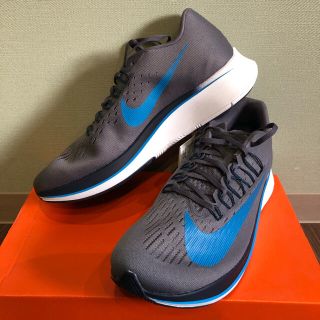 ナイキ(NIKE)のNIKE ZOOM FLY ナイキ ズーム フライ グレー×ブルー  (シューズ)