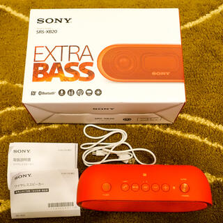 ソニー(SONY)のSONY SRS-XB20 "EXTRA BASS"(スピーカー)