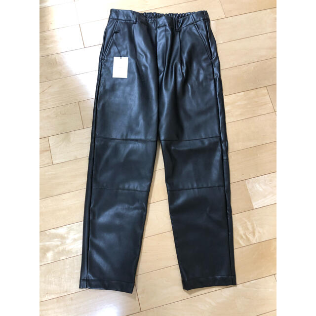 stein FAKE LEATHER TROUSERS 19aw