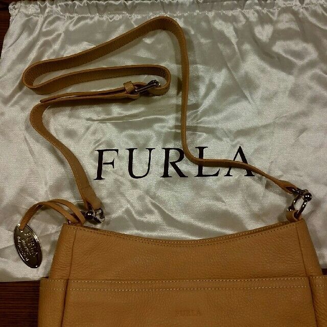 未使用 ビンテージ FURLA レザー ハンドバッグ-