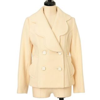 MILK - MILK ショートコート アイボリーの通販 by shop|ミルクならラクマ