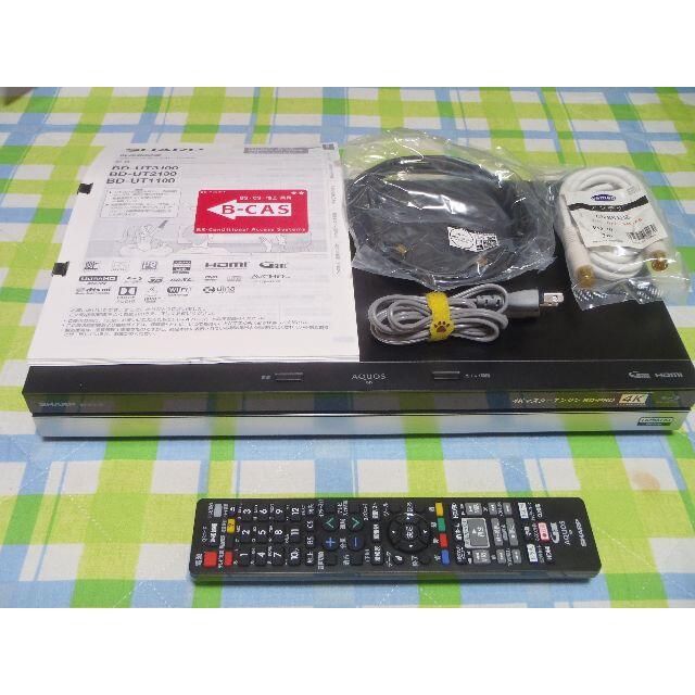 SHARP - HDD2TB　３番組録画　AQUOS　ブルーレイレコーダー　BD-UT2100