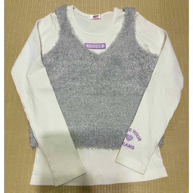 ALGY♡140cmファートップスセット キッズ/ベビー/マタニティのキッズ服女の子用(90cm~)(ニット)の商品写真