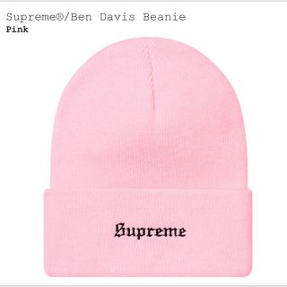 シュプリーム(Supreme)の【Pink】Ben Davis Beanie SUPREME (ニット帽/ビーニー)